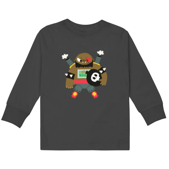 Discover Bad Metal Monster Kids Long Sleeve T-Shirts