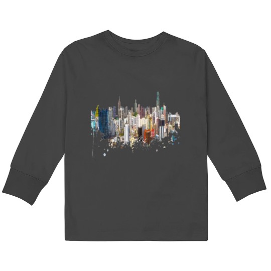Discover Paris has tall and beautiful buildings to look at Kids Long Sleeve T-Shirts