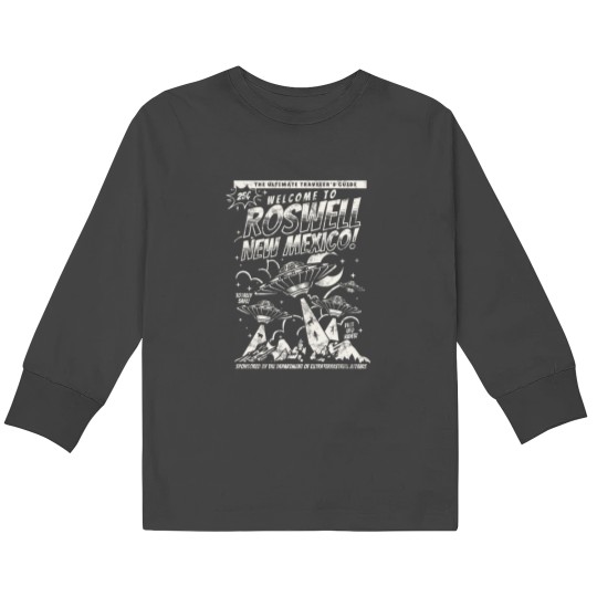 Discover Welcome to Roswell Sticker Kids Long Sleeve T-Shirts