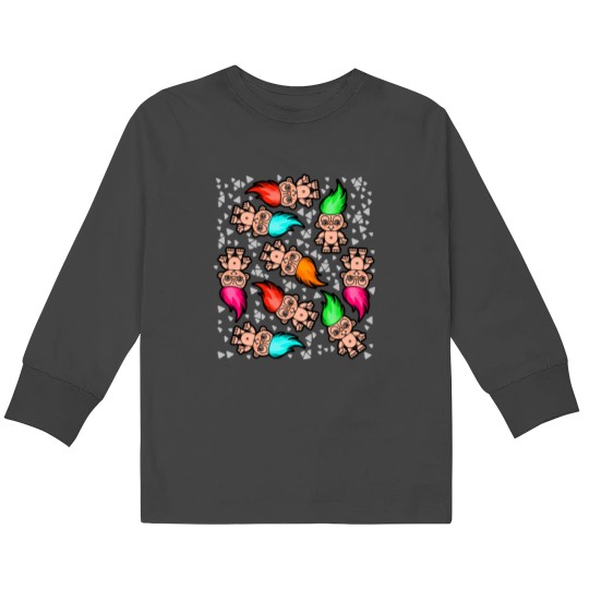 Discover Troll Pattern Kids Long Sleeve T-Shirts