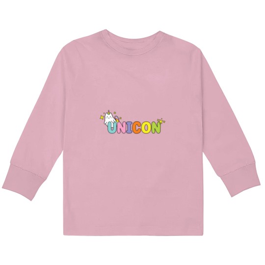 Discover Cute Unicon Kids Long Sleeve T-Shirts