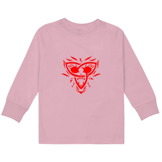 Discover Celtic knot Triquetra Skull Kids Long Sleeve T-Shirts