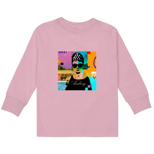 Discover Audrey Hepburn Script Kids Long Sleeve T-Shirts