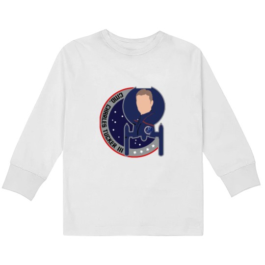 Discover Commander Charles Tucker Kids Long Sleeve T-Shirts