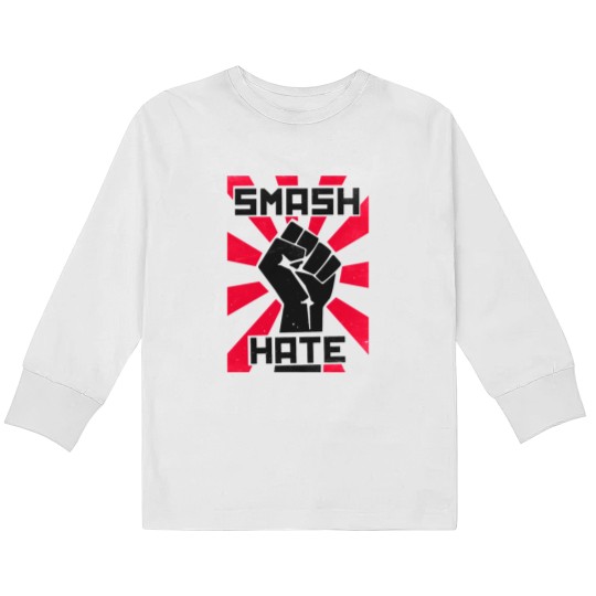 Discover Smash Hate Classic Kids Long Sleeve T-Shirts
