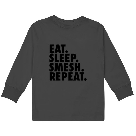 Discover Eat Sleep Smesh Repeat 2 Kids Long Sleeve T-Shirts