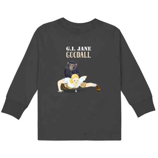 Discover GI Jane Goodall Kids Long Sleeve T-Shirts