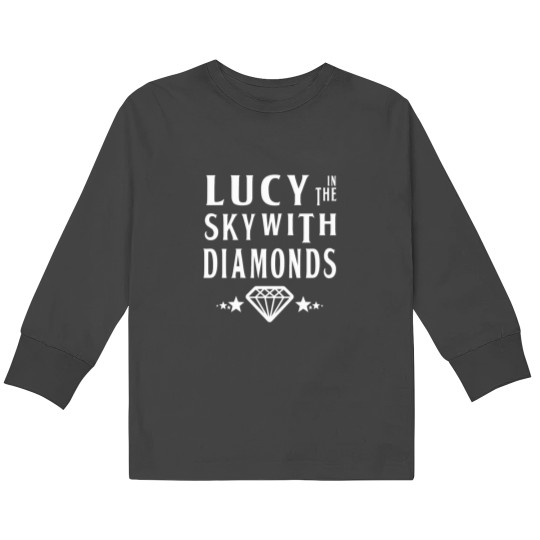 Discover LUCY IN THE SKY WITH DIAMONDS lyrics beatless Kids Long Sleeve T-Shirts