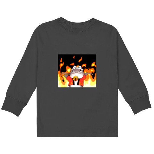 Discover Namazu Fitted V-Neck Namazu Fitted V-Neck Kids Long Sleeve T-Shirts