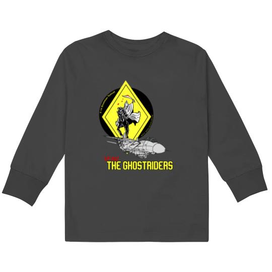 Discover F-14 Grumman Tomcat VF-142 The Ghostriders Kids Long Sleeve T-Shirts