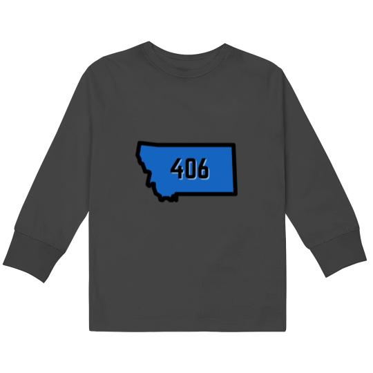 Discover 406 Missoula MT Kids Long Sleeve T-Shirts