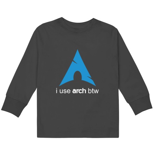 Discover I use Arch Btw Linux Kids Long Sleeve T-Shirts