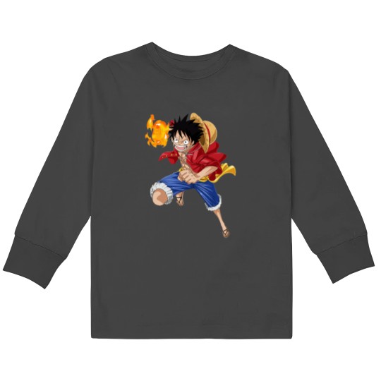 Discover OnePiece Monkey D. Luffy Anime Kids Long Sleeve T-Shirts