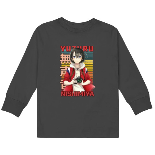 Discover Yuzuru Nishimiya A Silent Yuzuru Nishimiya A Silent Voice Eiga Koe no Katachi Anime Design  C Kids Long Sleeve T-Shirts
