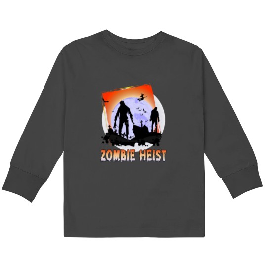 Discover Zombie Heist 5 Kids Long Sleeve T-Shirts