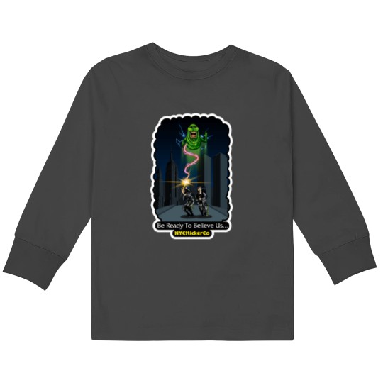Discover Ghostbusters- Be Ready To Believe Us! Kids Long Sleeve T-Shirts