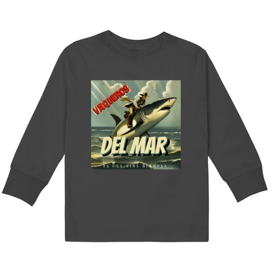 Discover Vaqueros Del Mar (Lucky Draw) Kids Long Sleeve T-Shirts