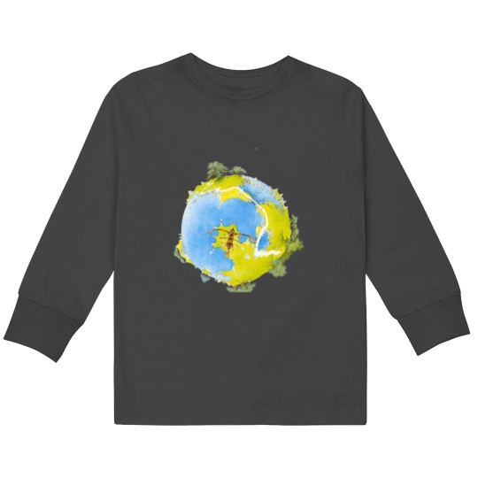 Discover Yes Fragile Progressive Kids Long Sleeve T-Shirts