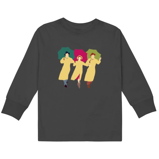 Discover Singing In the Rain Kids Long Sleeve T-Shirts