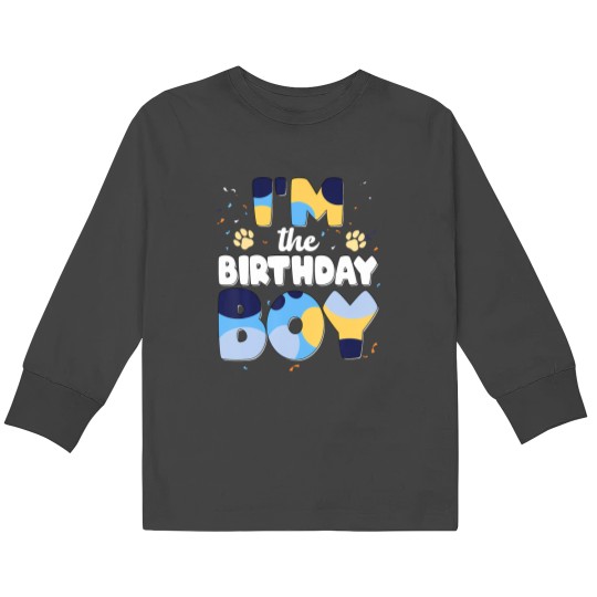 Discover Im The Birthday Boy Dog Family Matching Kids Long Sleeve T-Shirts
