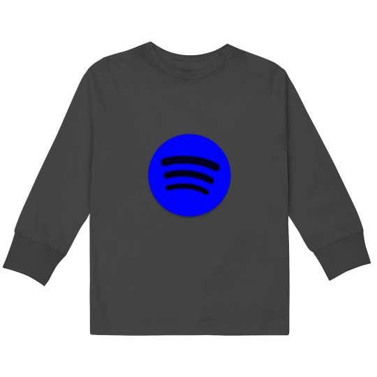Discover spotify music blue Kids Long Sleeve T-Shirts