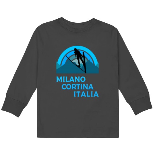 Discover Milano Cortina Italia Kids Long Sleeve T-Shirts