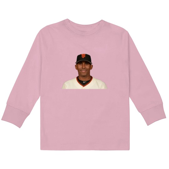 Discover Starling Marte Baseball player Kids Long Sleeve T-Shirts