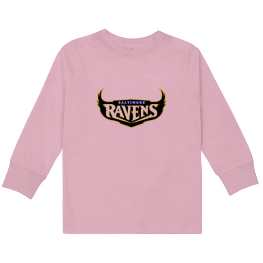 Discover Ravens Logo Kids Long Sleeve T-Shirts