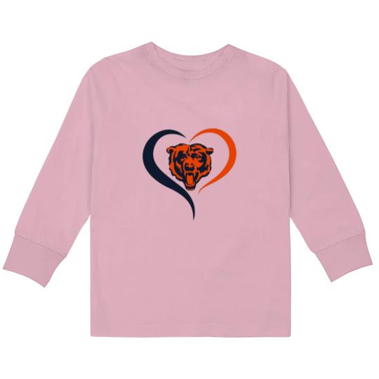 Discover Heart Chicago Bears Kids Long Sleeve T-Shirts