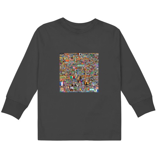Discover 8K R Place 2022 Atlas Final Image Kids Long Sleeve T-Shirts