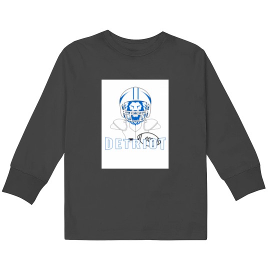 Discover Detriot football Kids Long Sleeve T-Shirts