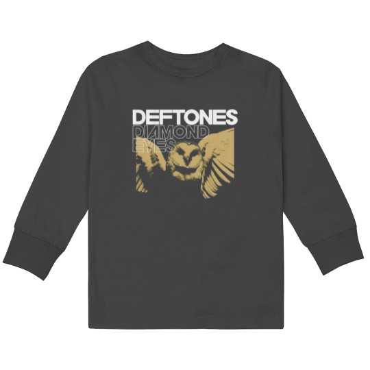 Discover Deftone Owl Diamond Eyes Kids Long Sleeve T-Shirts