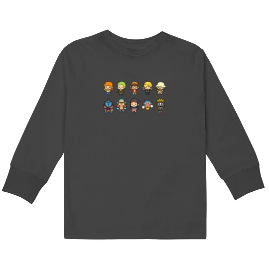 Discover Mugiwara Chibi One Piece 218 Kids Long Sleeve T-Shirts