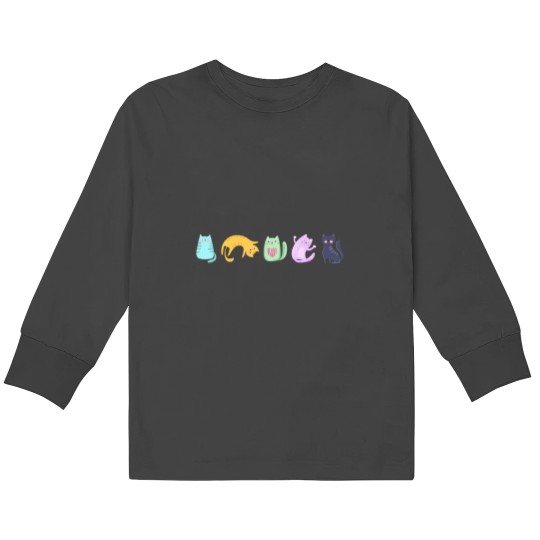 Discover Cute street cats Classic Kids Long Sleeve T-Shirts