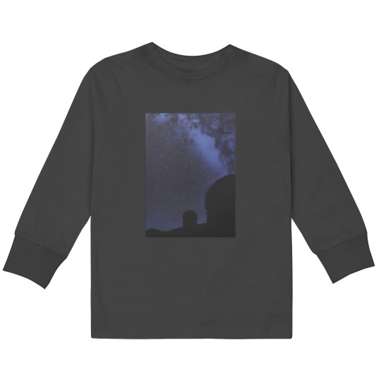 Discover Dark Blue Stars Sky Sticker 614 Kids Long Sleeve T-Shirts