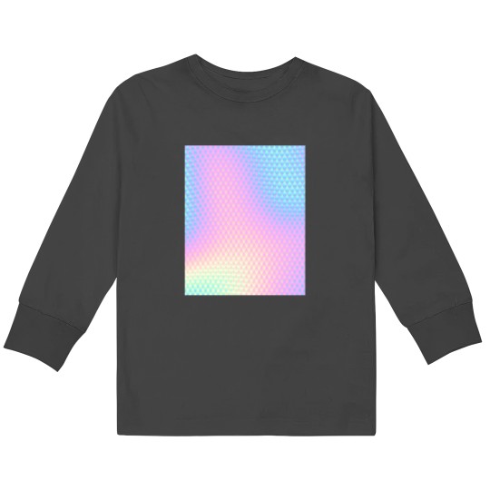 Discover Abstract Colorful Holographic Texture Graphic T-Shirt 330 Kids Long Sleeve T-Shirts