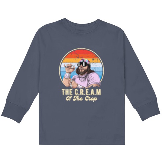 Discover The C.R.E.A.M of the crop Randy Savage legend - Macho Man - Kids Long Sleeve T Shirts