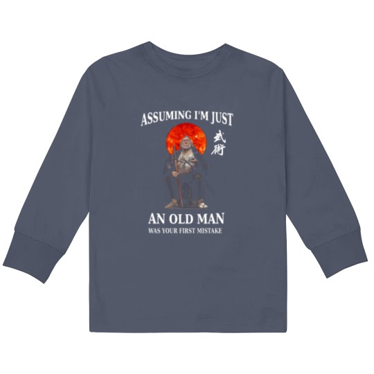Discover Beware of an old man in a profession where men Kids Long Sleeve T Shirts