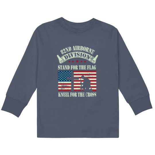 Discover 82nd Airborne Division Veteran Gift Kids Long Sleeve T Shirts