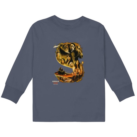 Discover 2023 Scream Vi Movie Poster Kids Long Sleeve T-Shirts