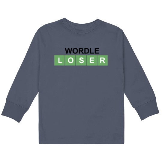 Discover Wordle Loser Kids Long Sleeve T Shirts