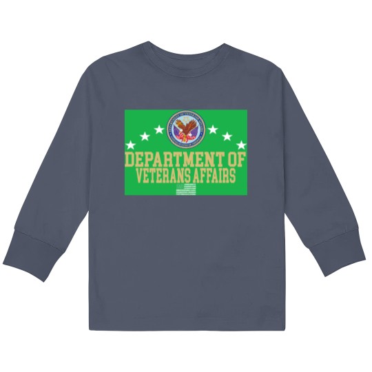 Discover Department of Veterans Affairs Stickers Kids Long Sleeve T Shirts