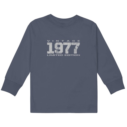 Discover Vintage 1977 Limited Edition Kids Long Sleeve T Shirts