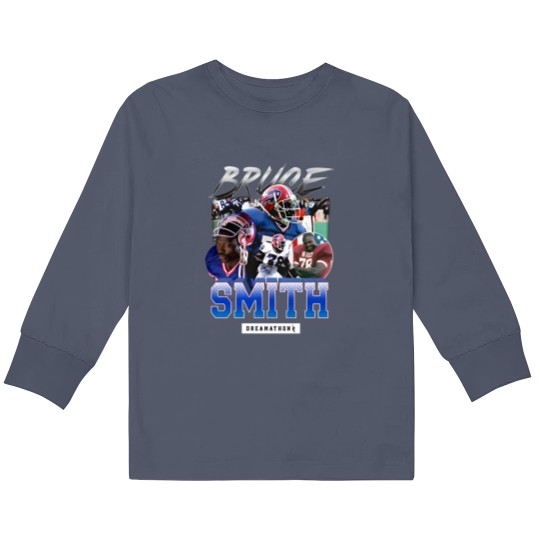 Discover Von Miller Bruce Smith Kids Long Sleeve T Shirts, Bruce Smith Vintage 90s T- Kids Long Sleeve T Shirts,