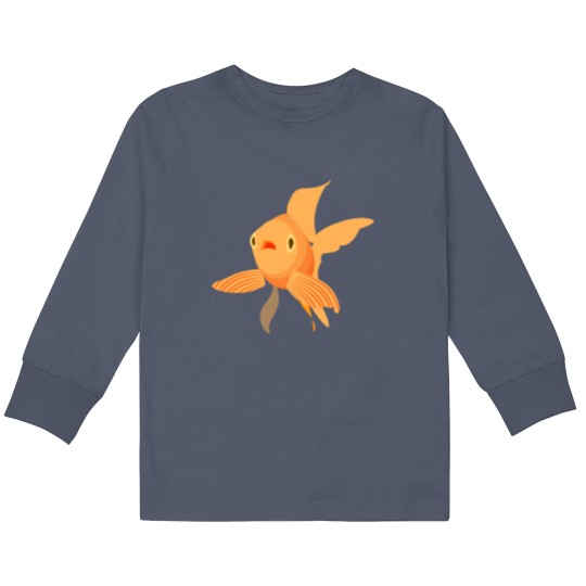 Discover beautiful goldfish funny Kids Long Sleeve T Shirts