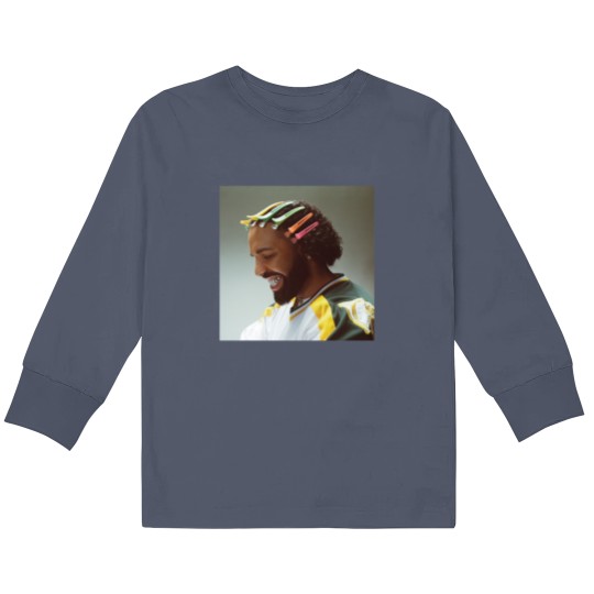 Discover Drake Face Kids Long Sleeve T Shirts, For All The Dogs Kids Long Sleeve T Shirts