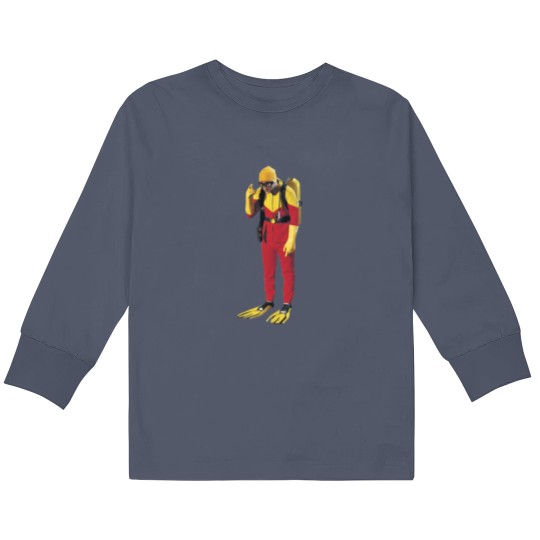 Discover Scuba steve | Active Kids Long Sleeve T Shirts
