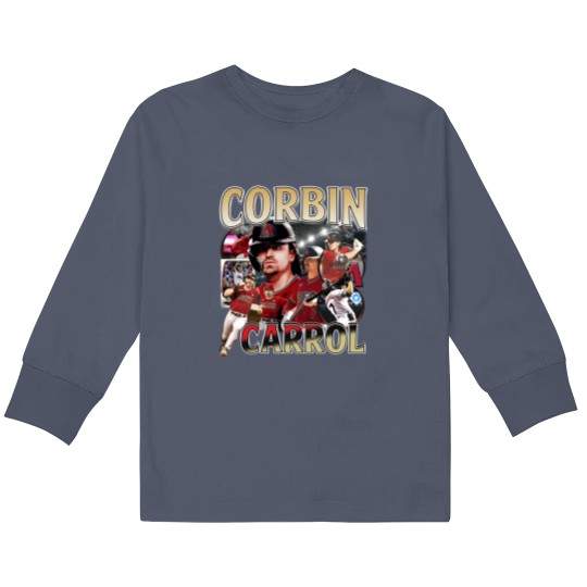 Discover Corbin Carrol Baseball Kids Long Sleeve T Shirts, 90s Vintage Kids Long Sleeve T Shirts