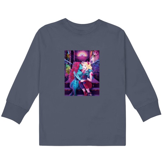 Discover Pride Ivy and Harley Harley quinn Kids Long Sleeve T Shirts