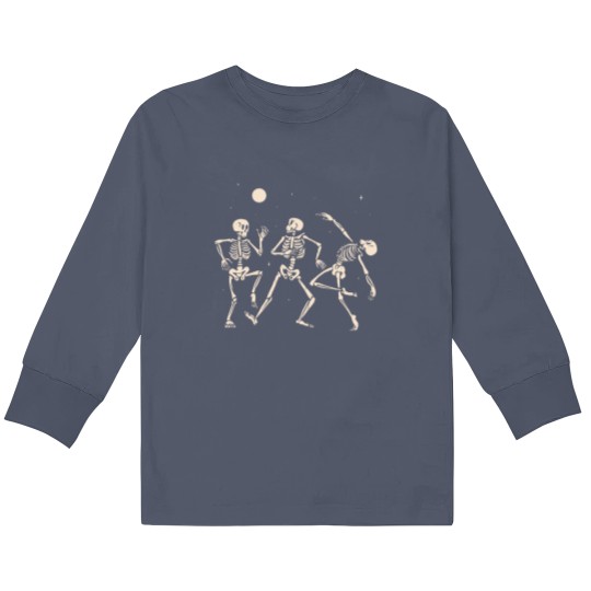 Discover Vibing dancing skeletons Kids Long Sleeve T Shirts